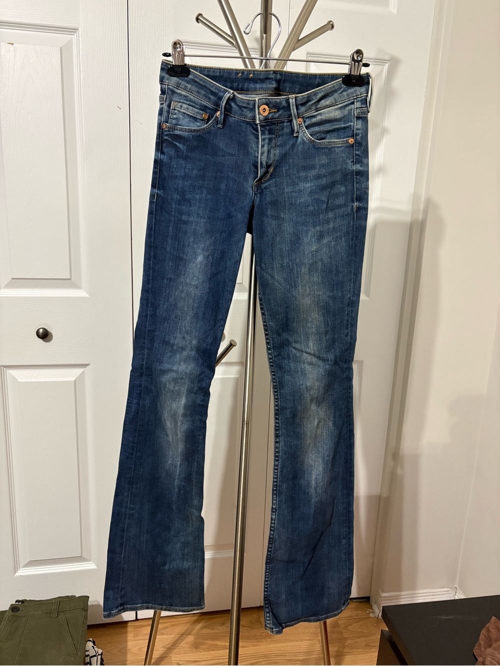 H&M Dark Blue Flared Jeans